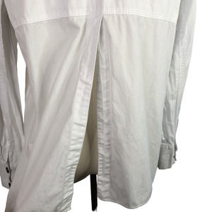 We The Free White Cotton Pullover Top Slit Back